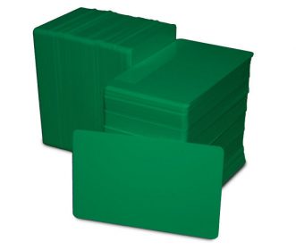 Card plastic verde CR80