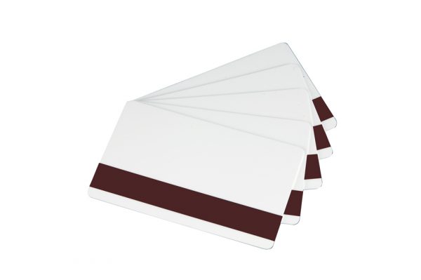 Card alb PVC cu banda magnetica HiCo